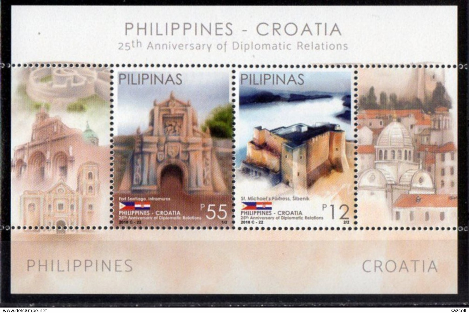 Philippines  2019.  25th Anniversary Of Diplomatic Relations With Croatia.  MNH - Filipinas