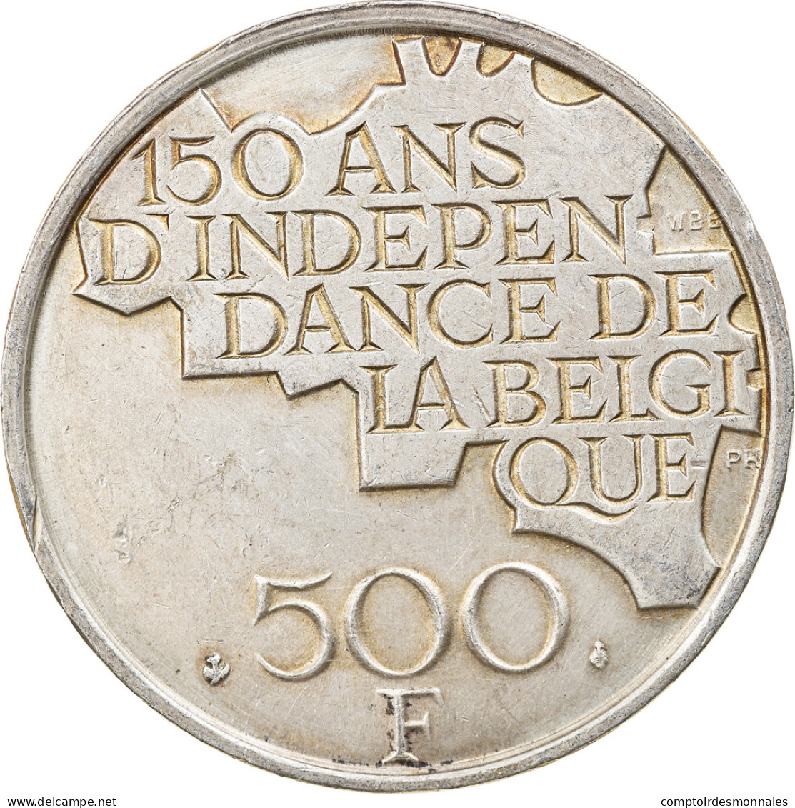 Monnaie, Belgique, 500 Francs, 500 Frank, 1980, Bruxelles, TTB+, Silver Clad - 500 Frank