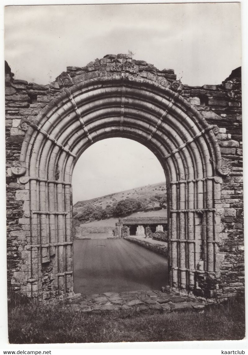 Strata Florida Abbey, Cardiganshire, The West Door Of The Church. - Cardiganshire
