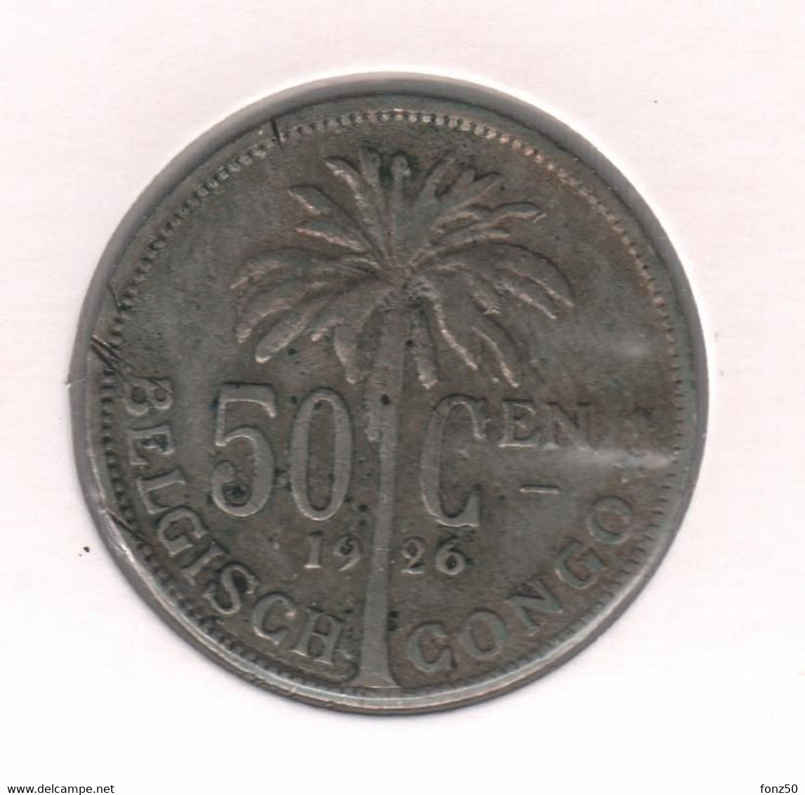 CONGO - ALBERT II * 50 Centiem 1926 Vlaams * Z.Fraai * Nr 10407 - 1910-1934: Albert I