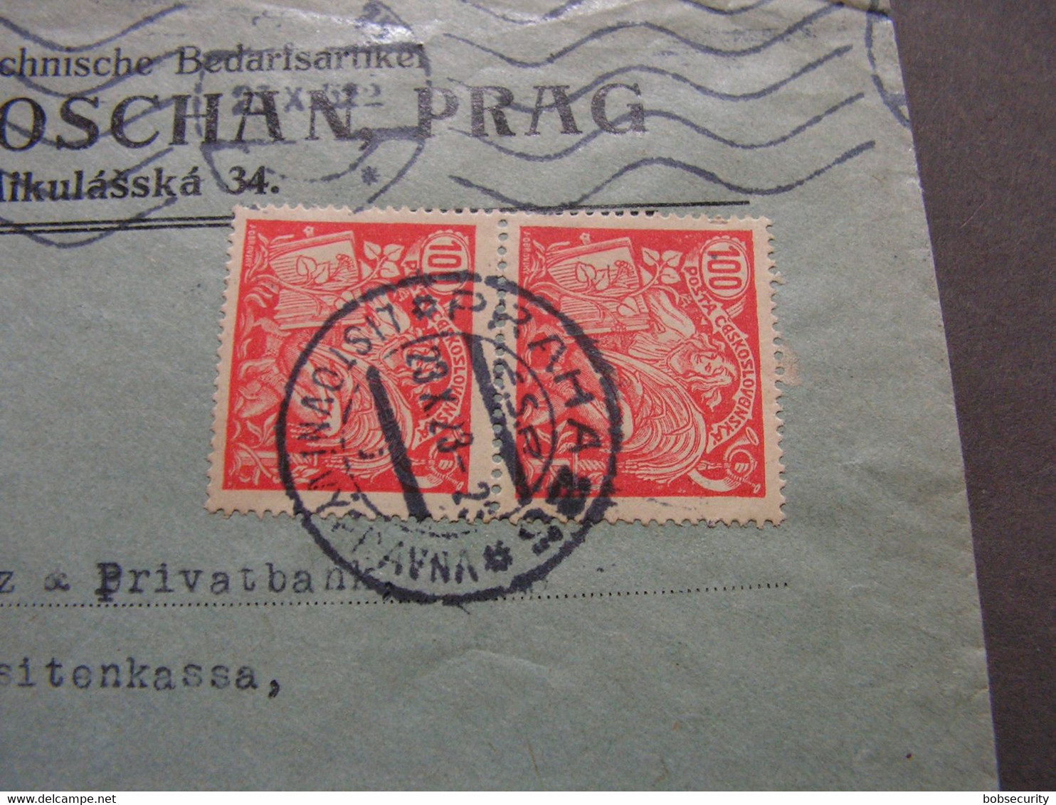 Prag Liytovni Vypravna 1923 , Reklame - Covers & Documents