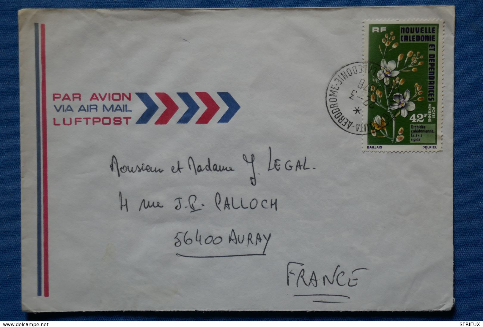 Q3 NOUVELLE CALEDONIE BELLE LETTRE 1976 NOUMEA POUR AVRAY  FRANCE + AFFRANCH. PLAISANT - Brieven En Documenten