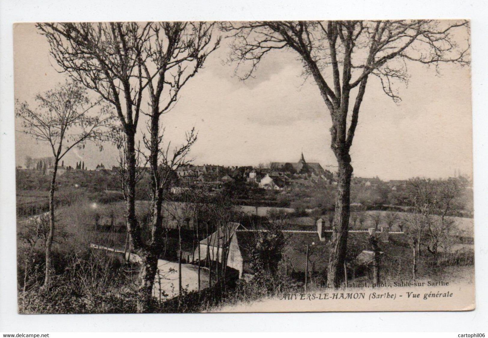 - CPA AUVERS-LE-HAMON (72) - Vue Générale - Photo Malicot - - Autres & Non Classés