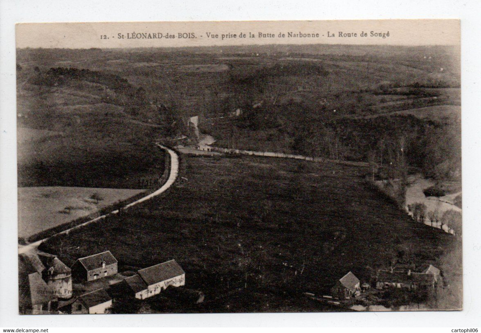 - CPA SAINT-LÉONARD-DES-BOIS (72) - La Route De Sougé - - Saint Leonard Des Bois