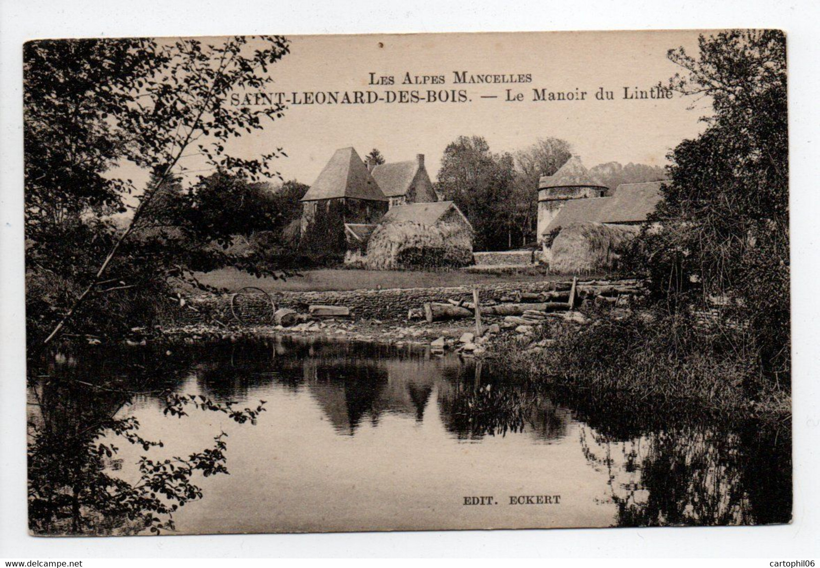 - CPA SAINT-LÉONARD-DES-BOIS (72) - Le Manoir Du Linthe - Edition ECKERT - - Saint Leonard Des Bois