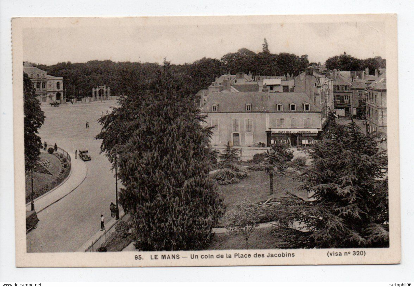 - CPA LE MANS (72) - Un Coin De La Place Des Jacobins (CAFÉ BAR DES JACOBINS) - Photo Dolbeau N° 95 - - Le Mans