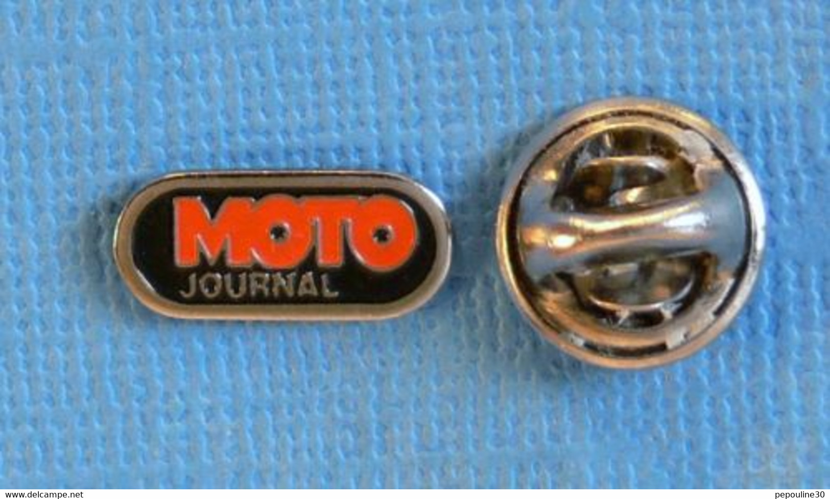 1 PIN'S //   ** MOTO JOURNAL / MAGAZINE BIMESTRIEL FRANÇAIS ** - Motos