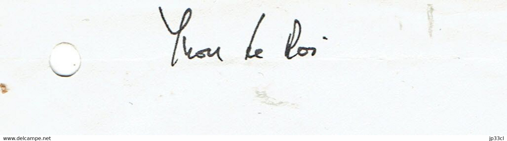 Binche : Lettre Du Cabinet Du Bourgmestre Yvon Le Roi Avec Flamme "Les Gilles De Binche Ne Se Déplacent Jamais" 2/2/1979 - Other & Unclassified