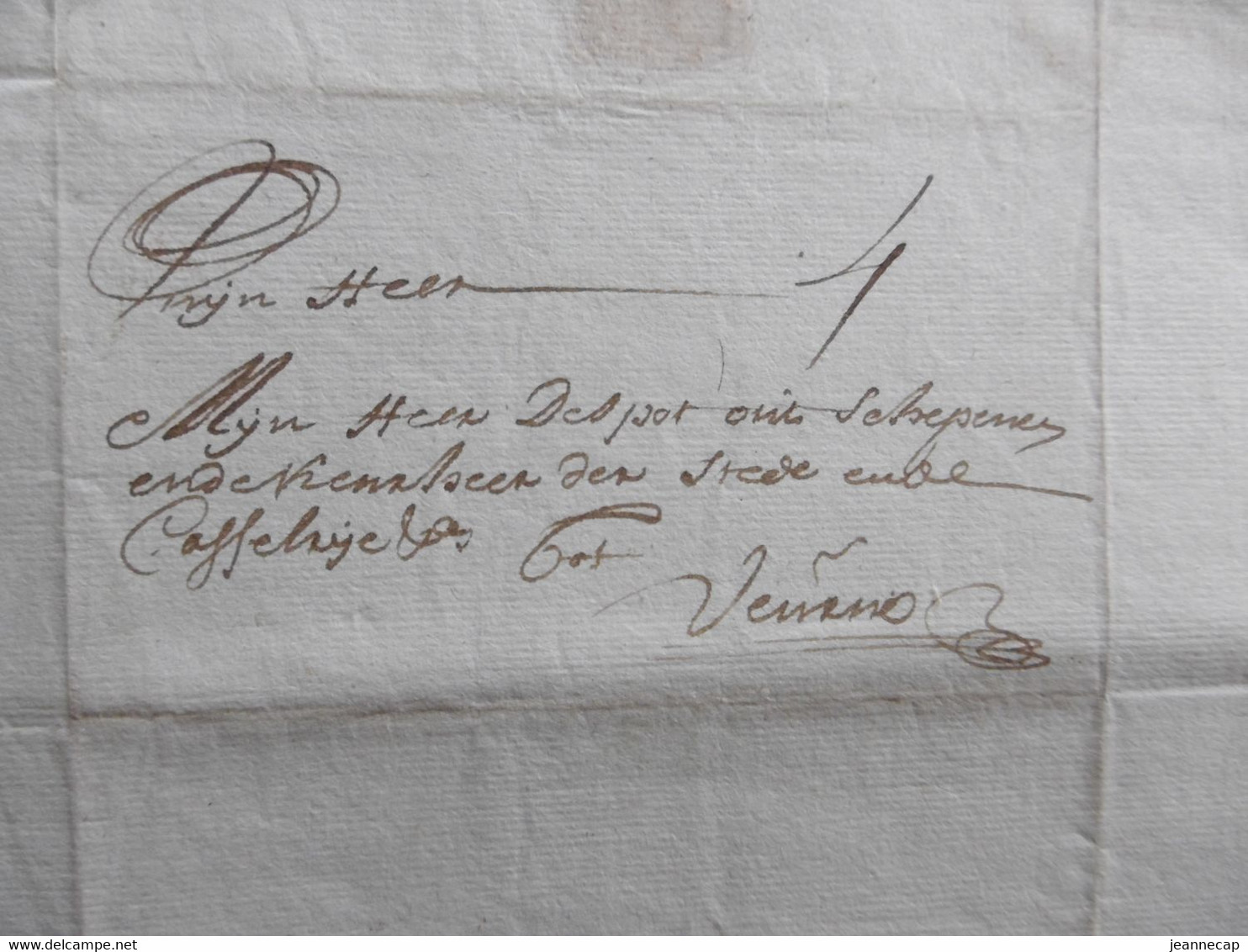 LAC  De Ghendt (Gent, Gant) Vers FURNES (Veurne12 Juli 1728, Despot Schepen En Keurheer. Aankoop Boter (!!) 4 Solz - Manuscripts