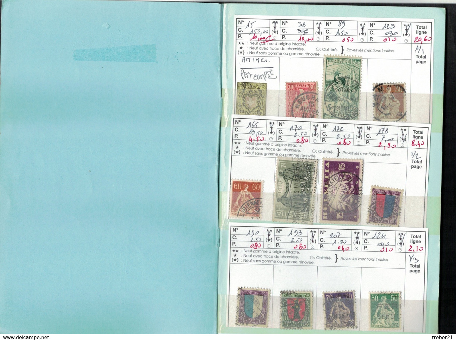 Carnet De SUISSE - Cote Yvert = 270 €uros - Collections