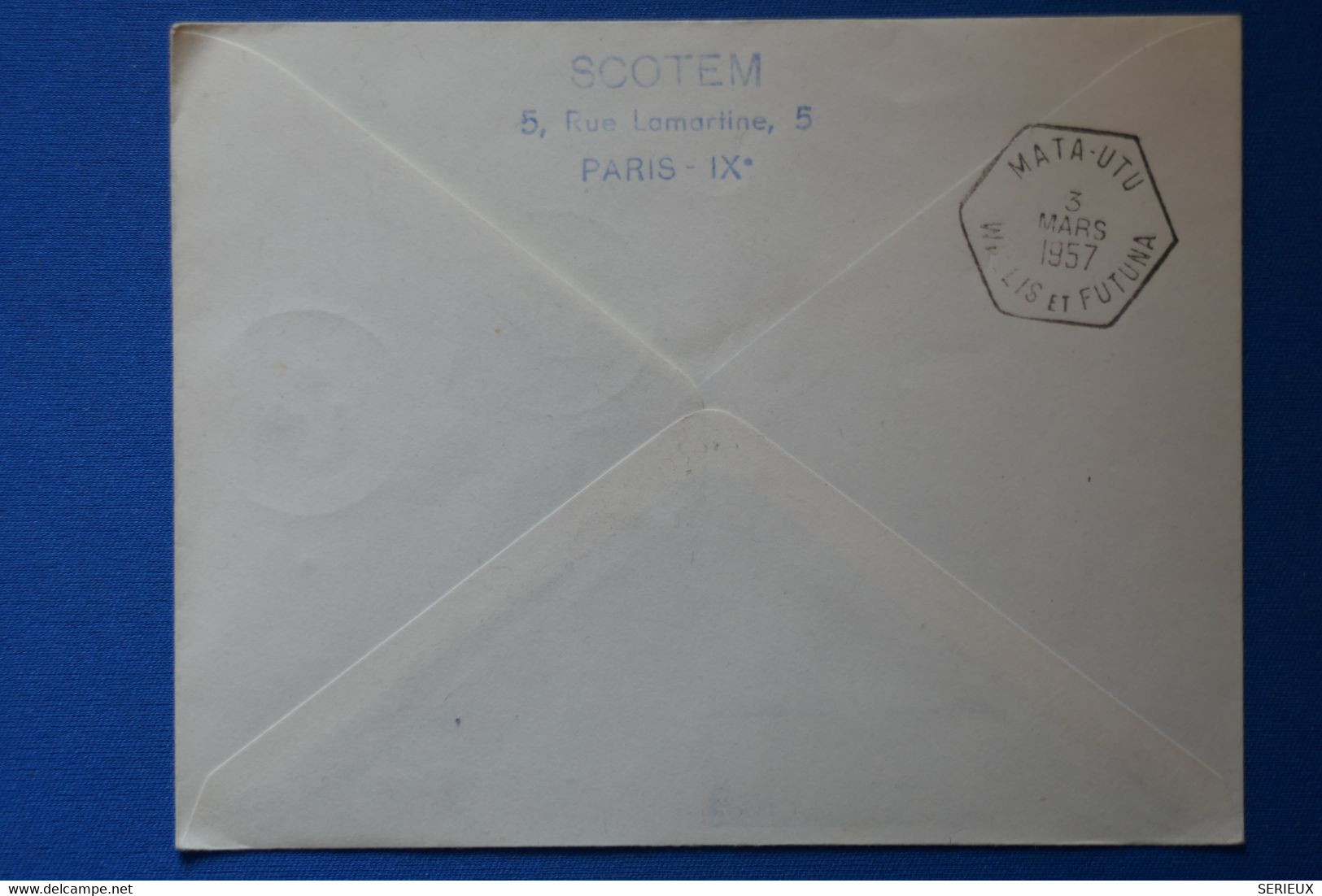 Q4 NOUVELLE CALEDONIE BELLE LETTRE 1957 NOUMEA POURMATA UTU WALLIS ISLANDS+ AFFRANCHISSEMENT PLAISANT - Covers & Documents