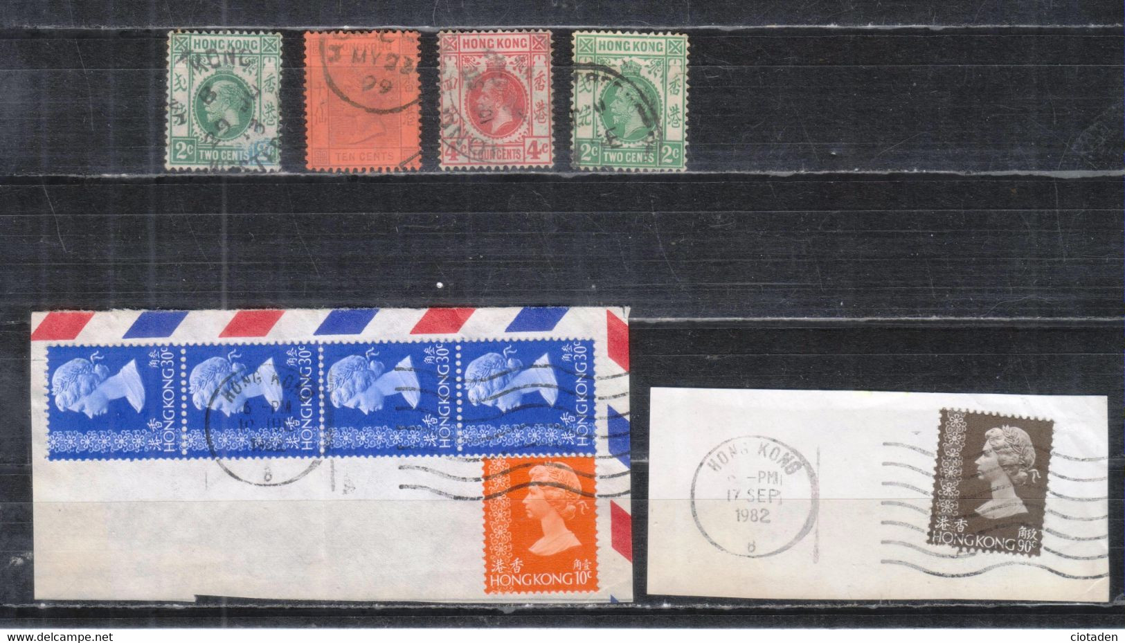 HONC KONG - 10 Timbres Oblitérés Et 3 Enveloppes 1983 - Other & Unclassified