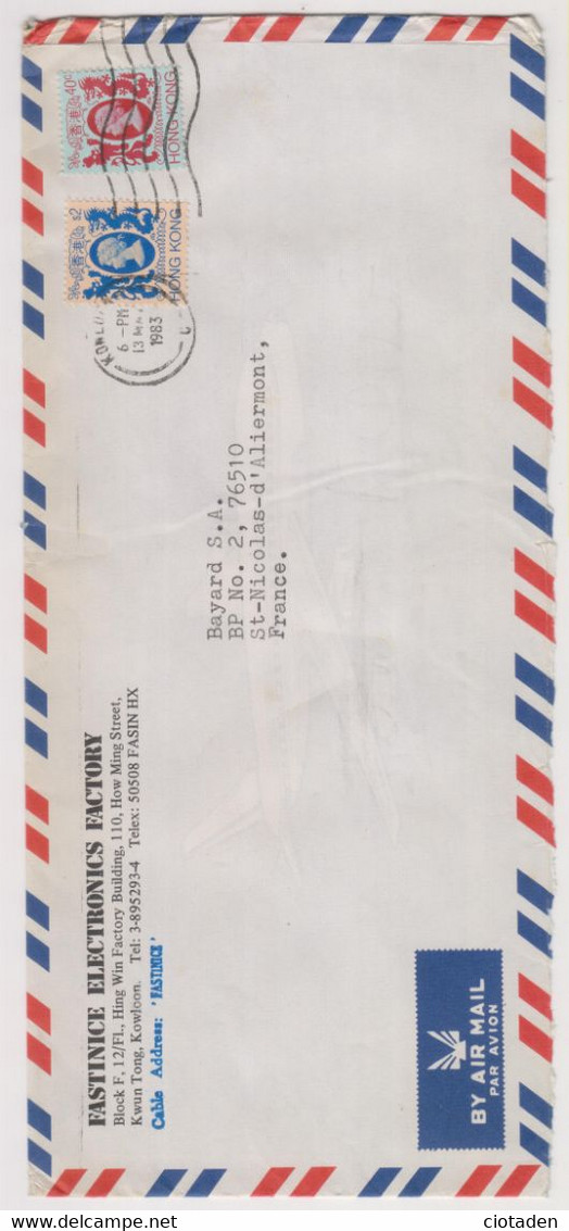 HONC KONG - 10 Timbres Oblitérés Et 3 Enveloppes 1983 - Other & Unclassified