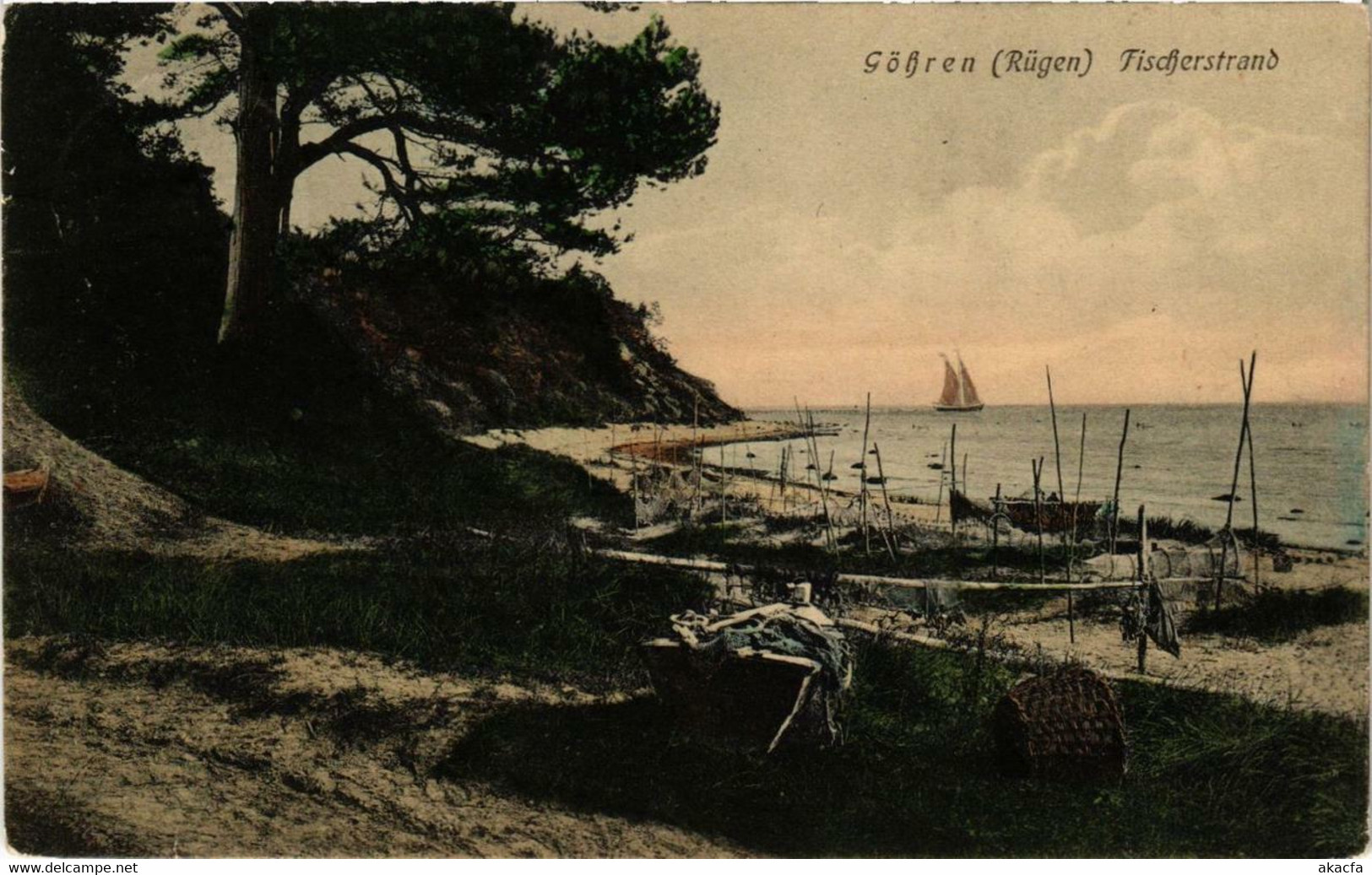 CPA AK Insel RÜGEN GÖHREN Fischerstrand GERMANY (670235) - Göhren