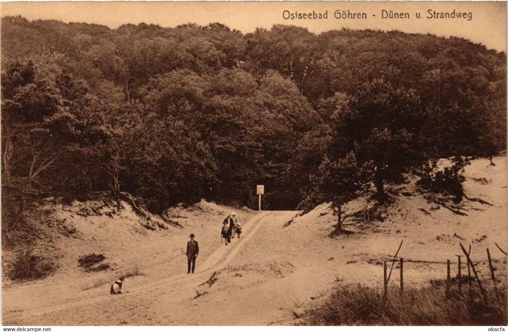 CPA AK Insel RÜGEN GÖHREN Dünen Strandweg GERMANY (670257) - Göhren