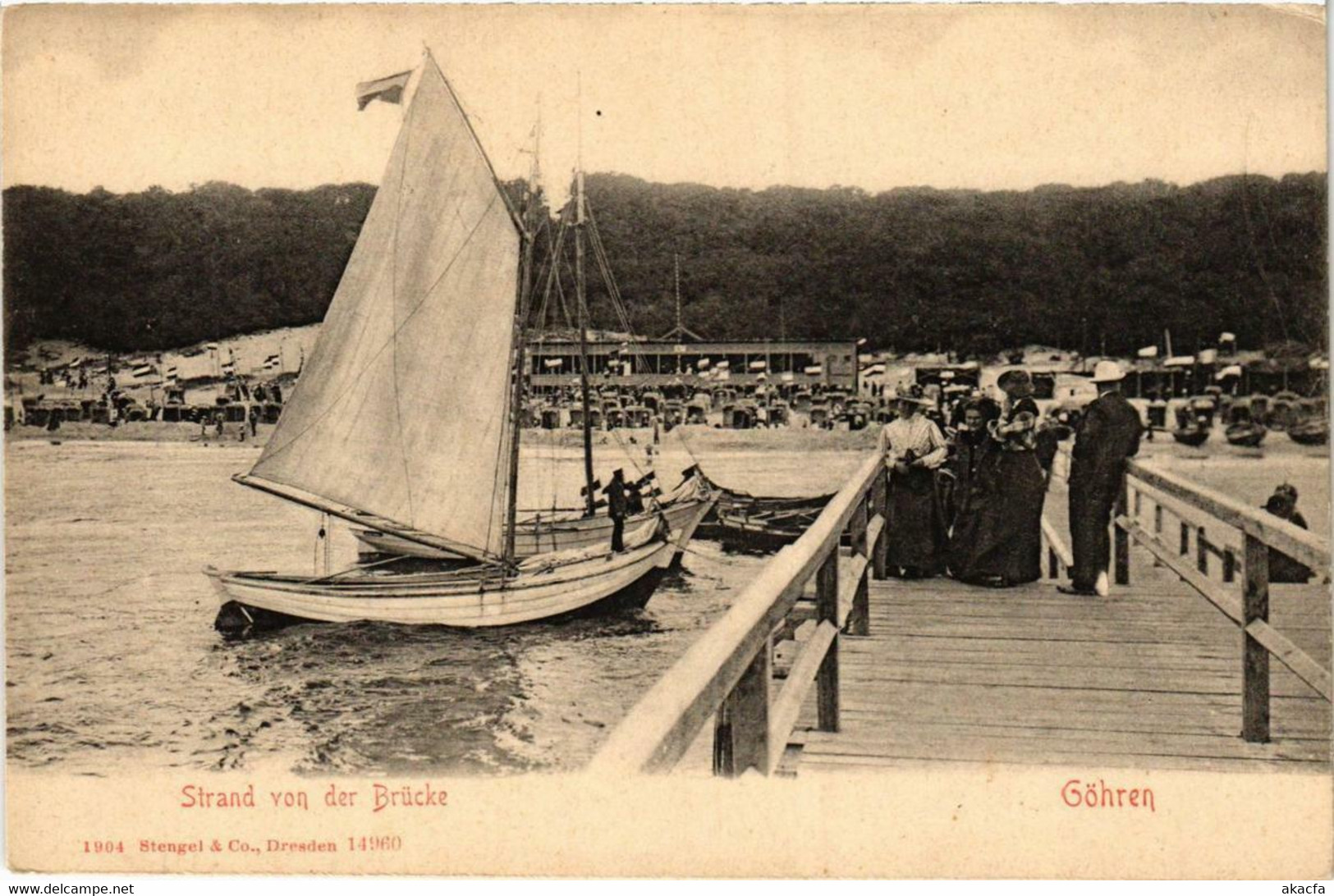 CPA AK GÖHREN Strand Von Der Brücke GERMANY (663194) - Goehren