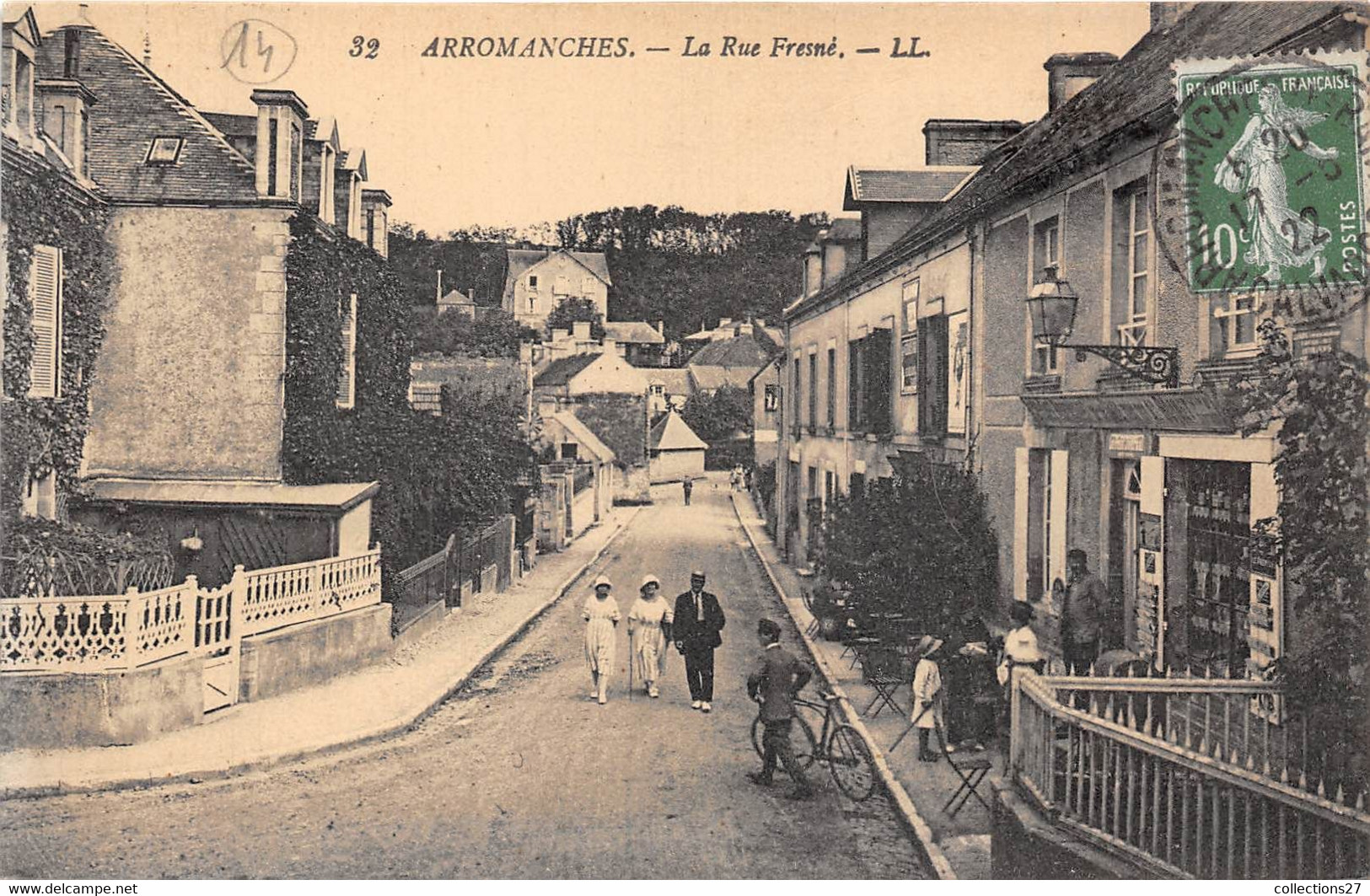 14-ARROMANCHES- LA RUE FRESNE - Arromanches