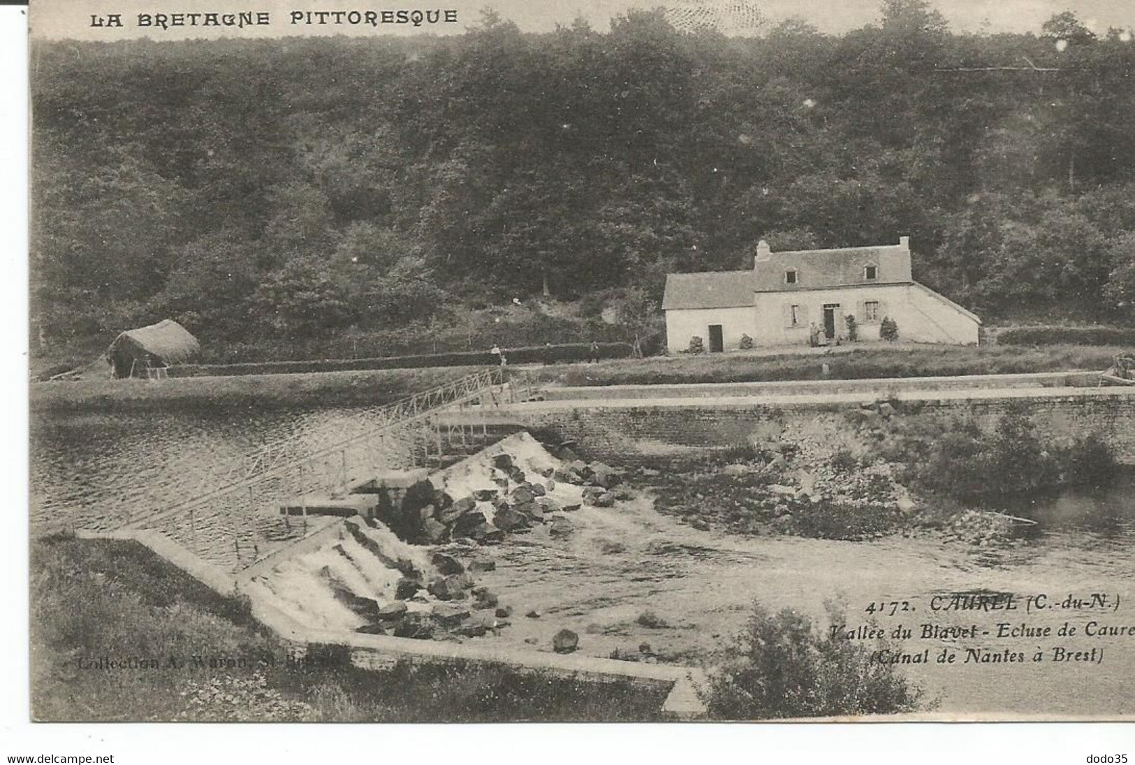 CAUREL. Vallée Du Blavet Ecluse De Caurel. Canal De Nantes à Brest - Caurel