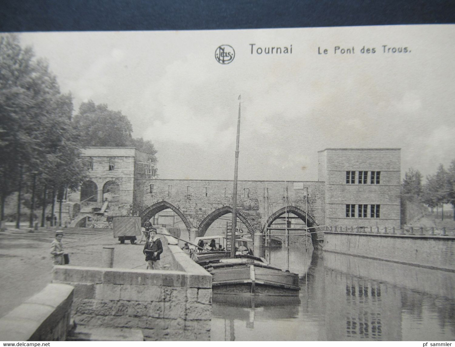 Belgien 1. WK AK Tournai Le Pont Des Trous Verlag Georg Stilke Bruxelles 40 Rue Des Croisades - Tournai