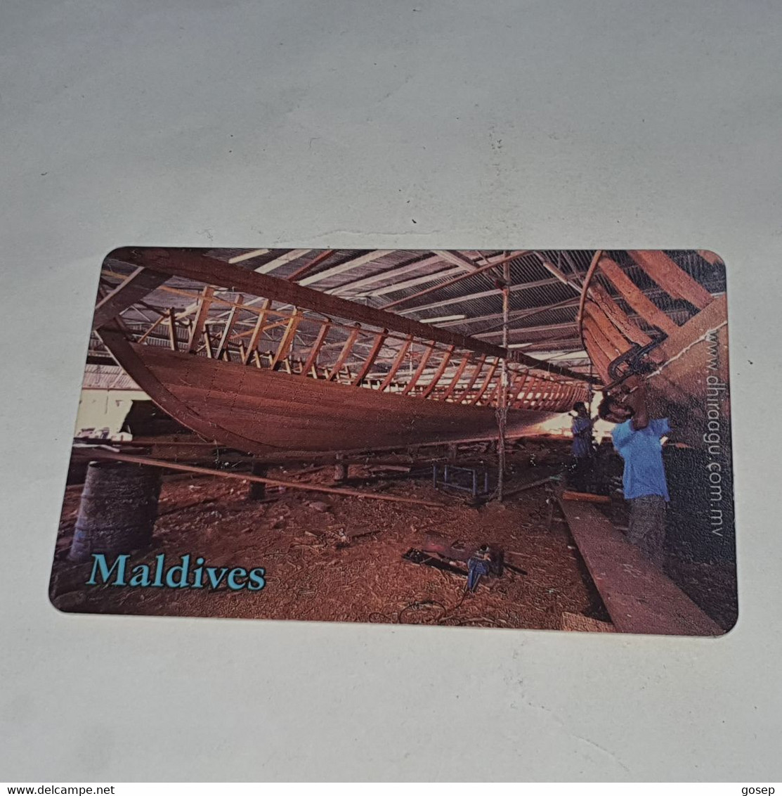 Maldives-(MLD-25/1-MAL-C-25/1)-boat Builder-(30)-(RF50)-(2002029900366519)-used Card+1card Prepiad Free - Maldiven
