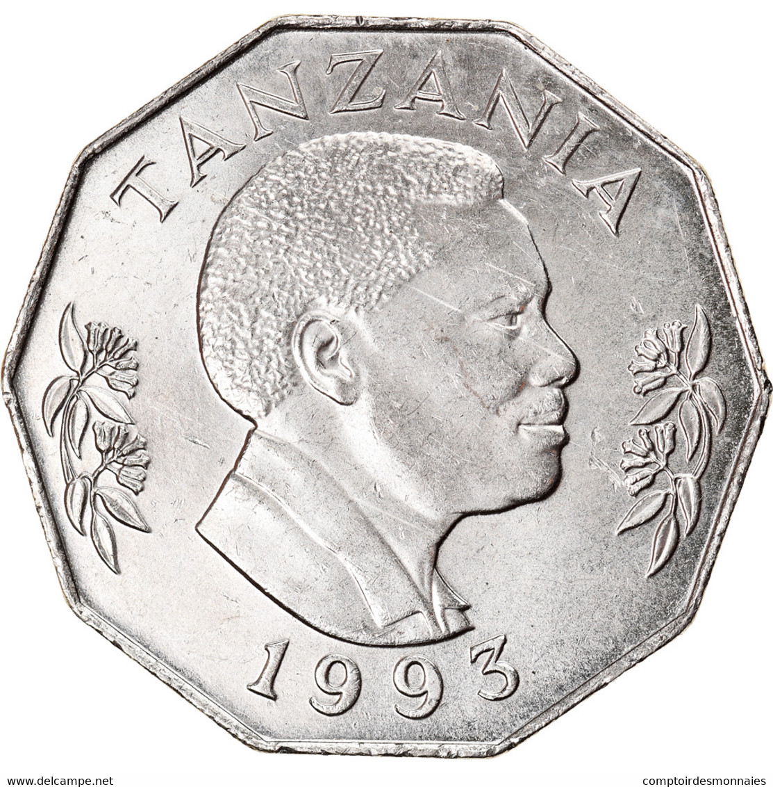 Monnaie, Tanzania, 5 Shilingi, 1993, SPL, Nickel Clad Steel, KM:23a.2 - Tanzanie