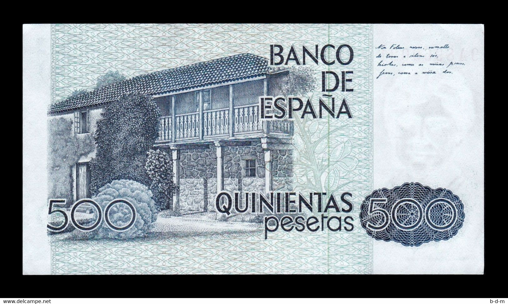 España Lot Bundle 5 Banknotes 500 Pesetas 1979 Pick 157r Serie 9A SC- AUNC - [ 4] 1975-… : Juan Carlos I