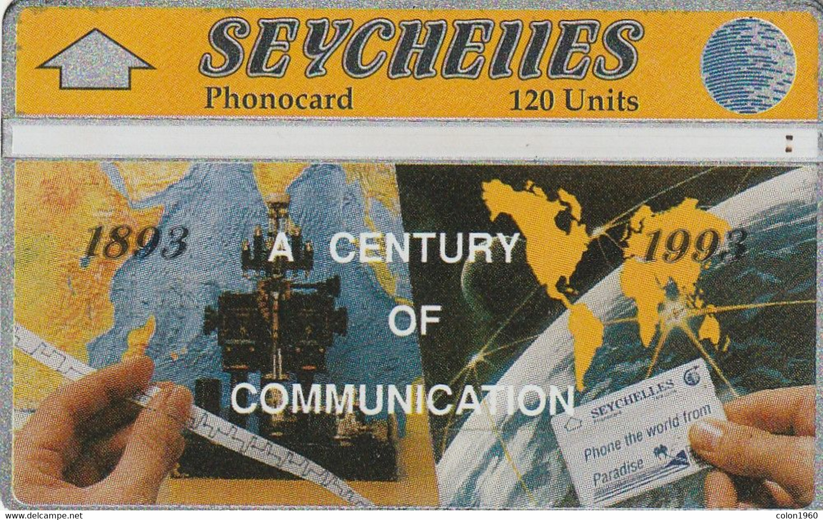 SEYCHELLES. SEY-20. A Century Of Telecommunications (211A). 1992-11. 4000 Ex. (001). - Seychellen