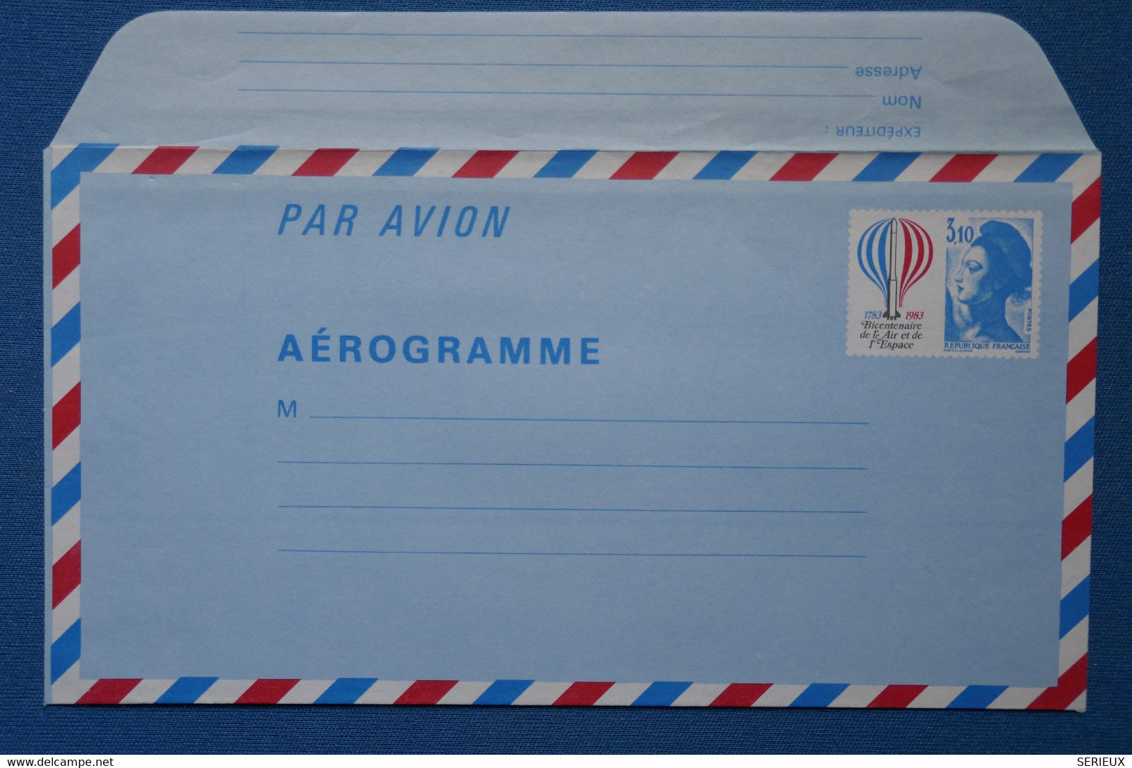 Q5 FRANCE BELLE LETTRE AEROGRAMME 1983 NON VOYAGé NEUF - 1960-.... Usati