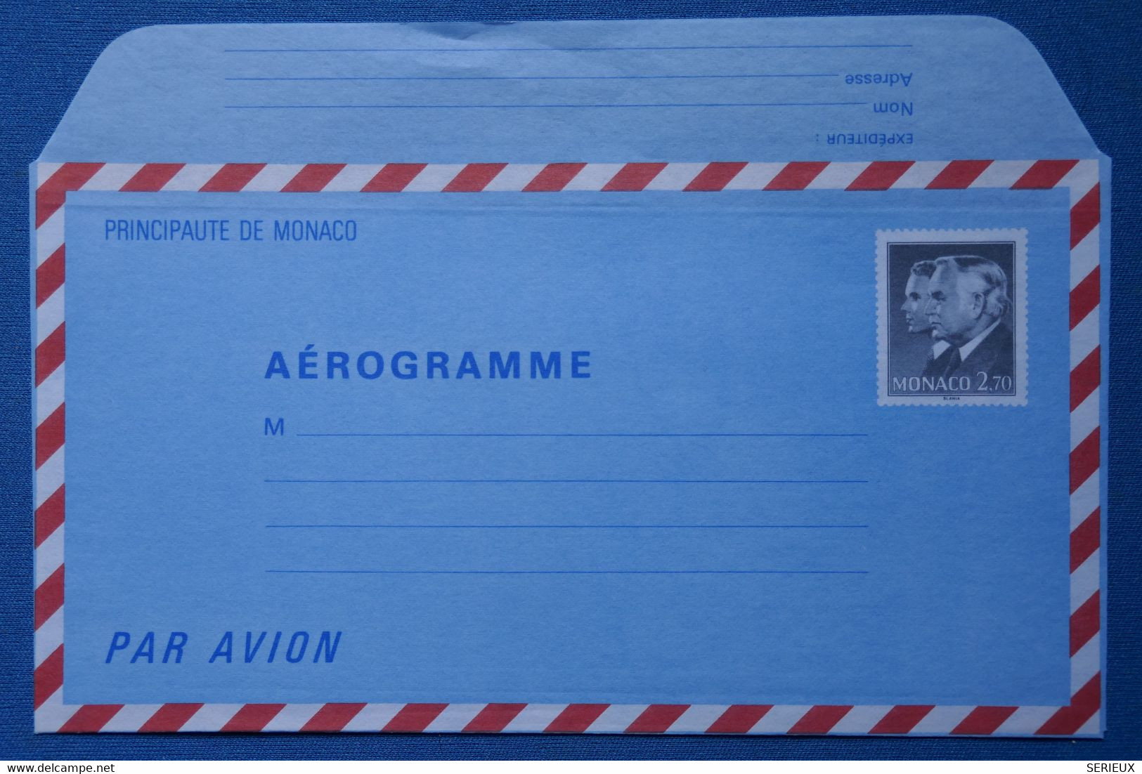 Q5 PRINCIPAUTE DE MONACO BELLE LETTRE AEROGRAMME 1981 NON VOYAGé NEUF - Lettres & Documents