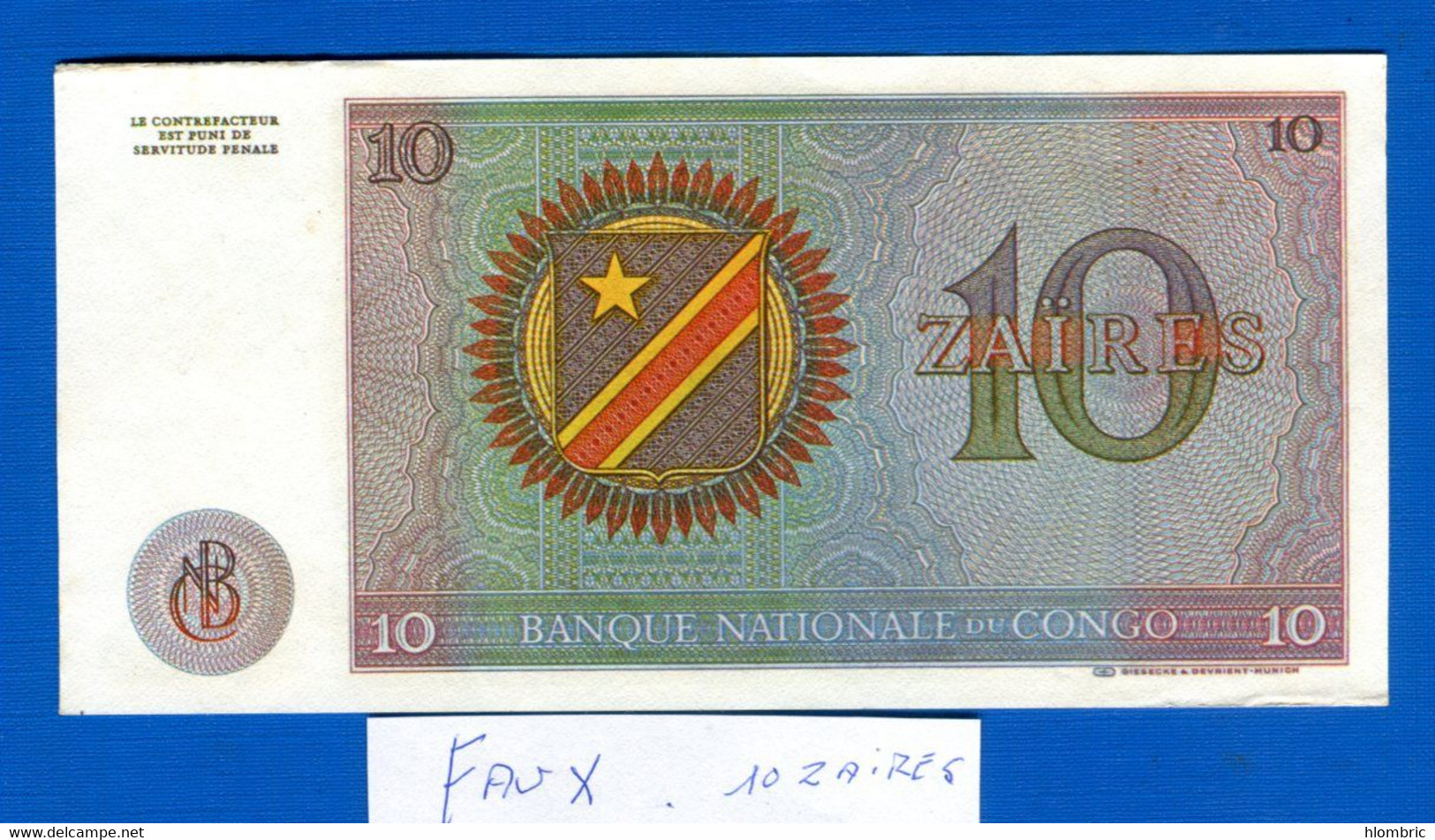 Congo  Zaire  Faux  Du  30 /6 /1971  Faux  Neuf - Democratic Republic Of The Congo & Zaire