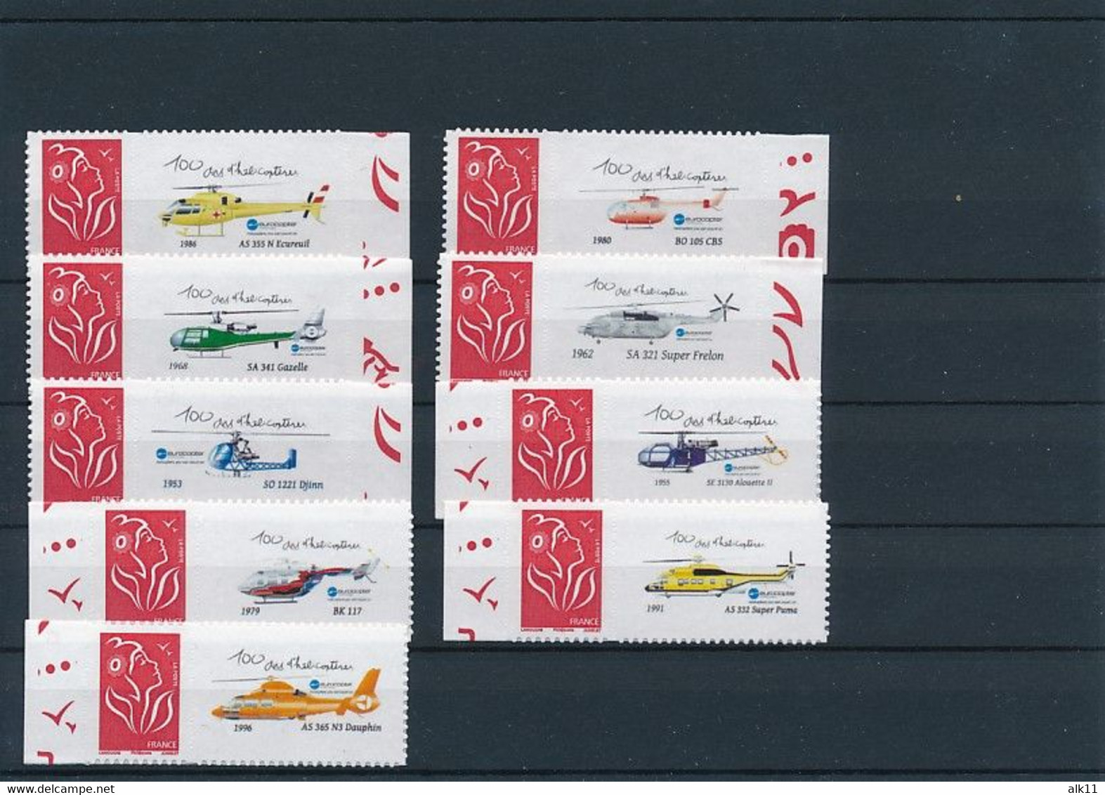 France 2005 - Timbres Personnalisés 3802A Avec Logo Privé Helicoptères  - Neuf - Otros & Sin Clasificación