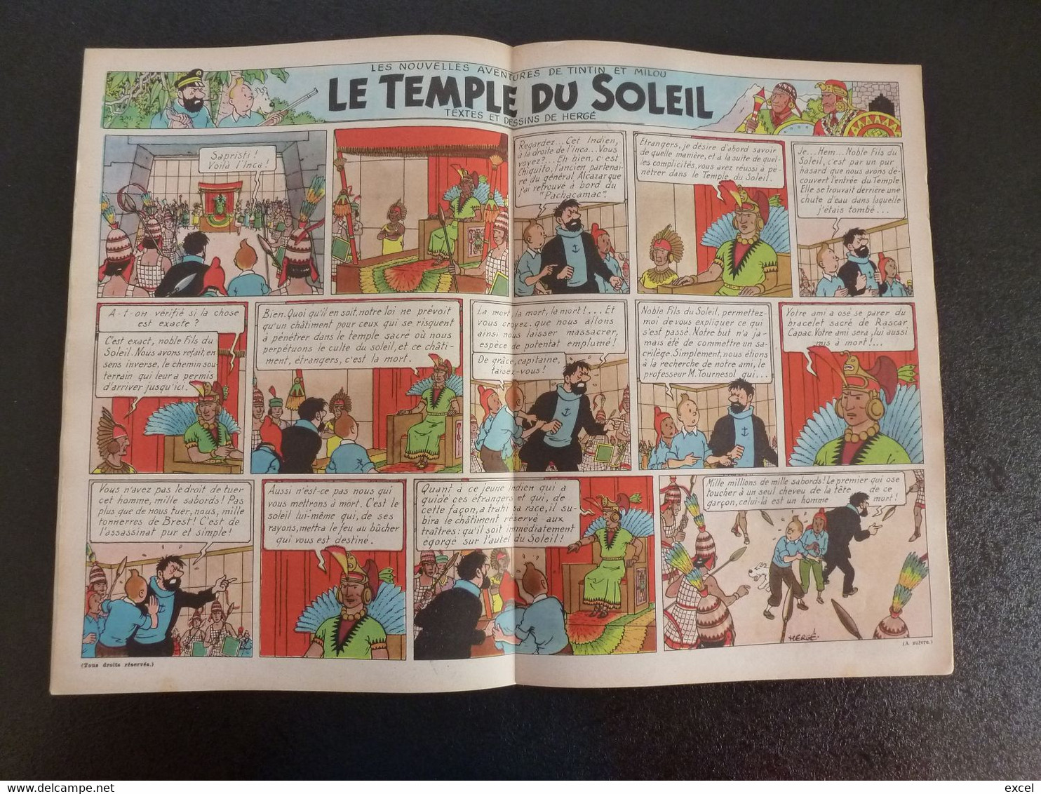 JOURNAL TINTIN N°5 1948 Couverture Le Raillic - Tintin