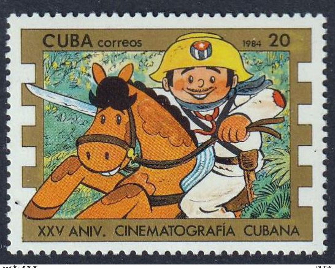 CUBA - 25e Anniversaire Du Cinéma Cubain, Cartoons - MNH - 1984 - Andere & Zonder Classificatie