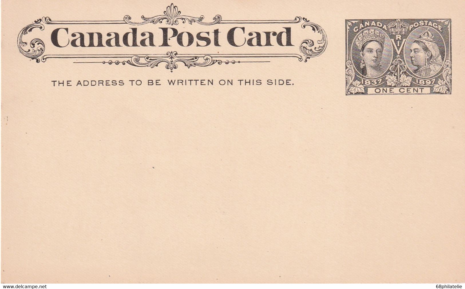 CANADA   ENTIER POSTAL/GANZSACHE/POSTAL STATIONARY  CARTE - 1860-1899 Reign Of Victoria