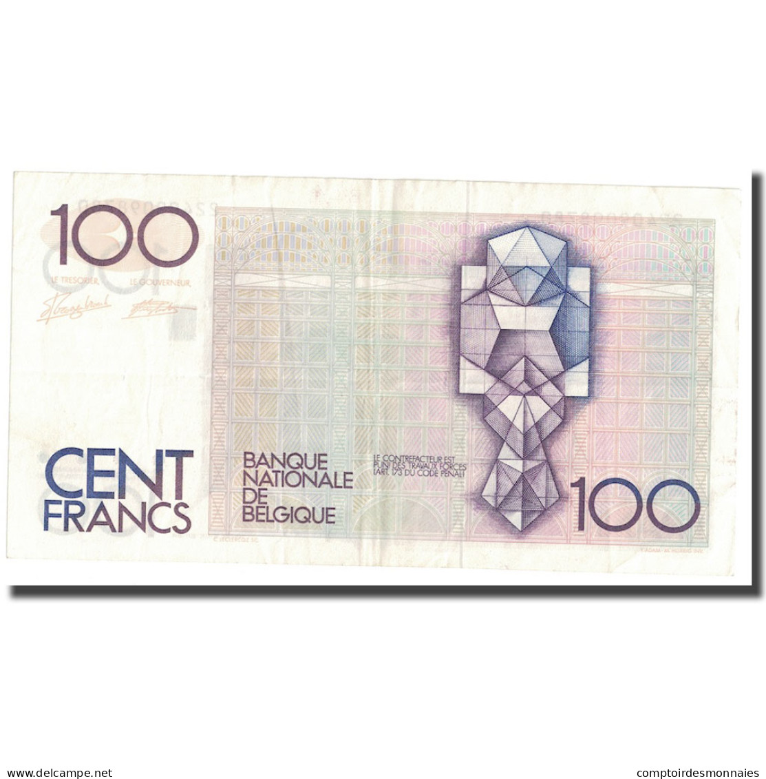 Billet, Belgique, 100 Francs, Undated (1982-94), KM:142a, SUP - 100 Francos