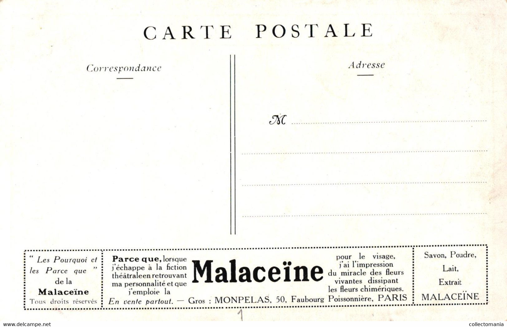 3 Cartes Postales Malaceïne - Other & Unclassified