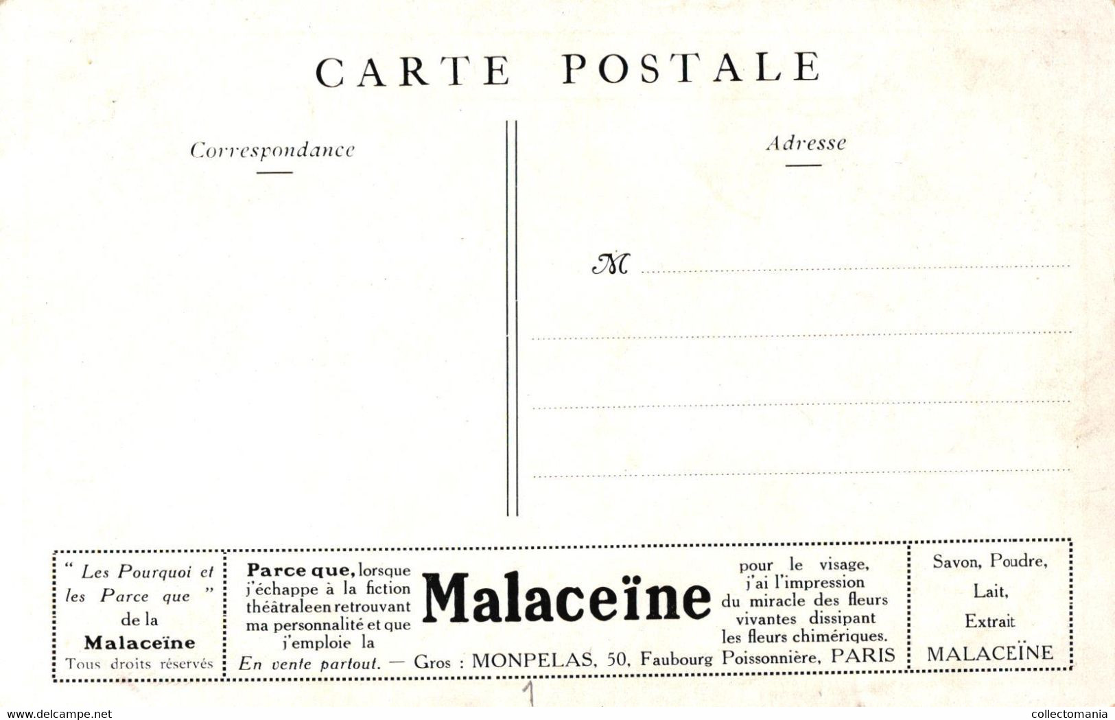 3 Cartes Postales Malaceïne - Otros & Sin Clasificación