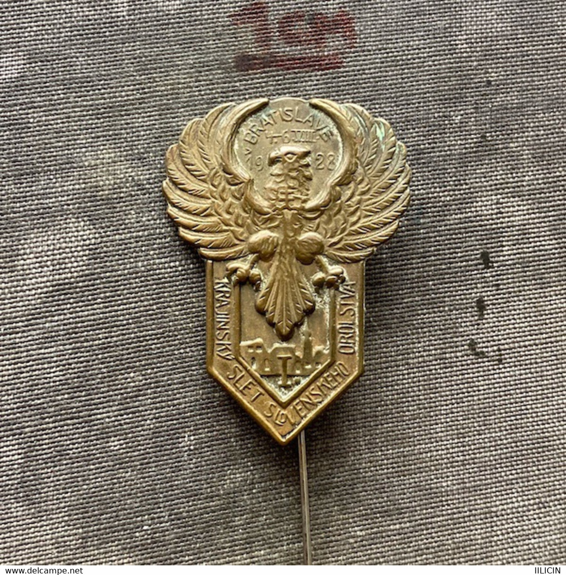 Badge Pin ZN010255 - Gymnastics Sokol Czechoslovakia Bratislava 1928 - Gymnastique