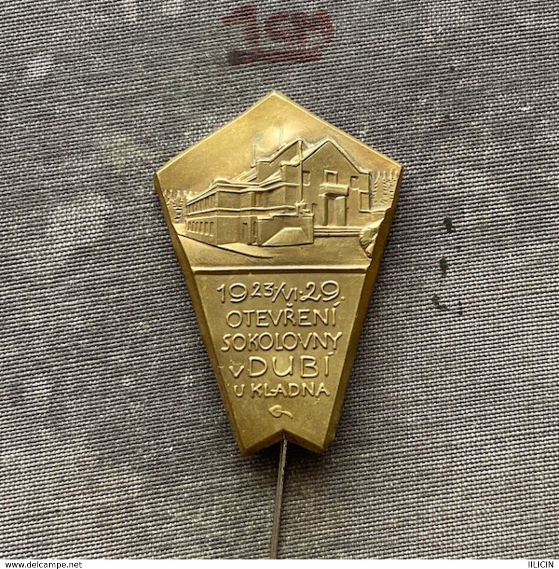 Badge Pin ZN010259 - Gymnastics Sokol Czechoslovakia Dubi Kladno 1929 - Gymnastique