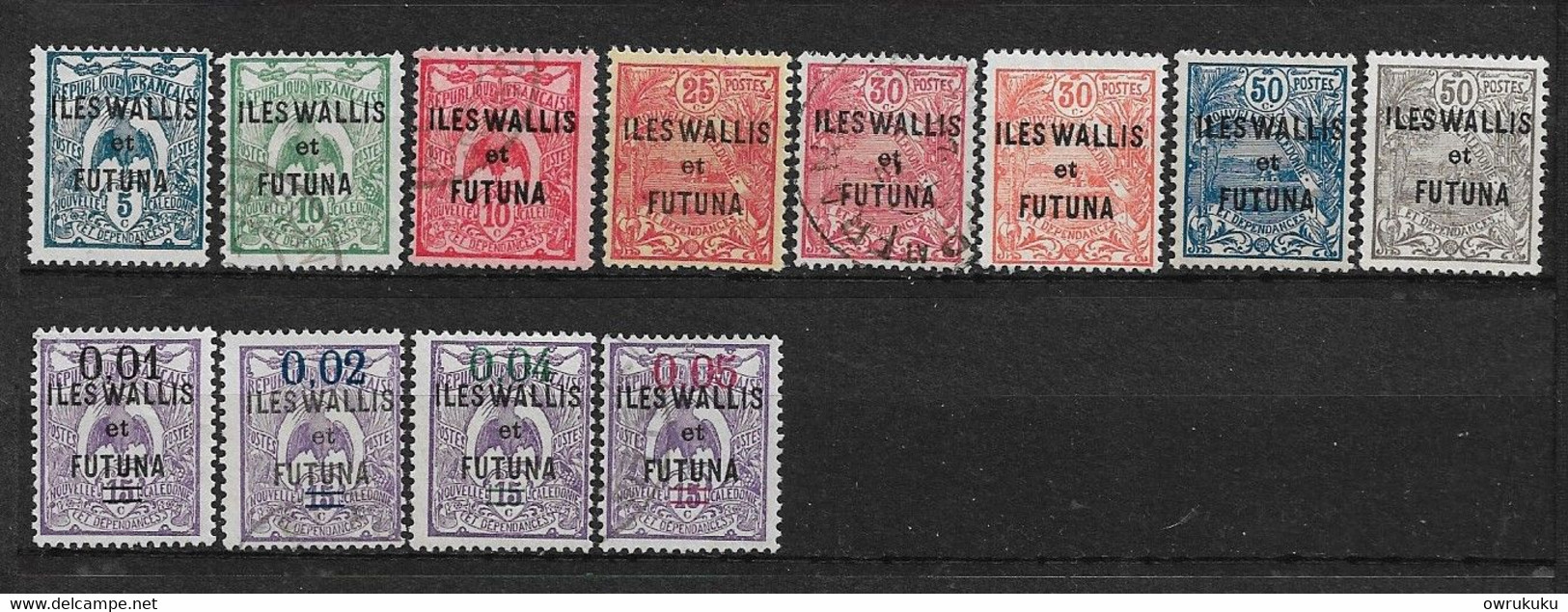 W&F2 -Wallis & Futuna N°18 à N°29 Neuf Ou Oblitéré 12 Valeur CV + De 16,00 Euros - Other & Unclassified