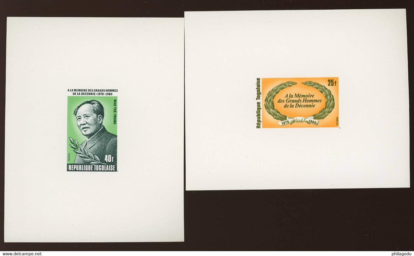 TOGO  Feuillet De Luxe. Mao Tse Tung. Chinese Leader   Yv. 993-994 ** - Mao Tse-Tung