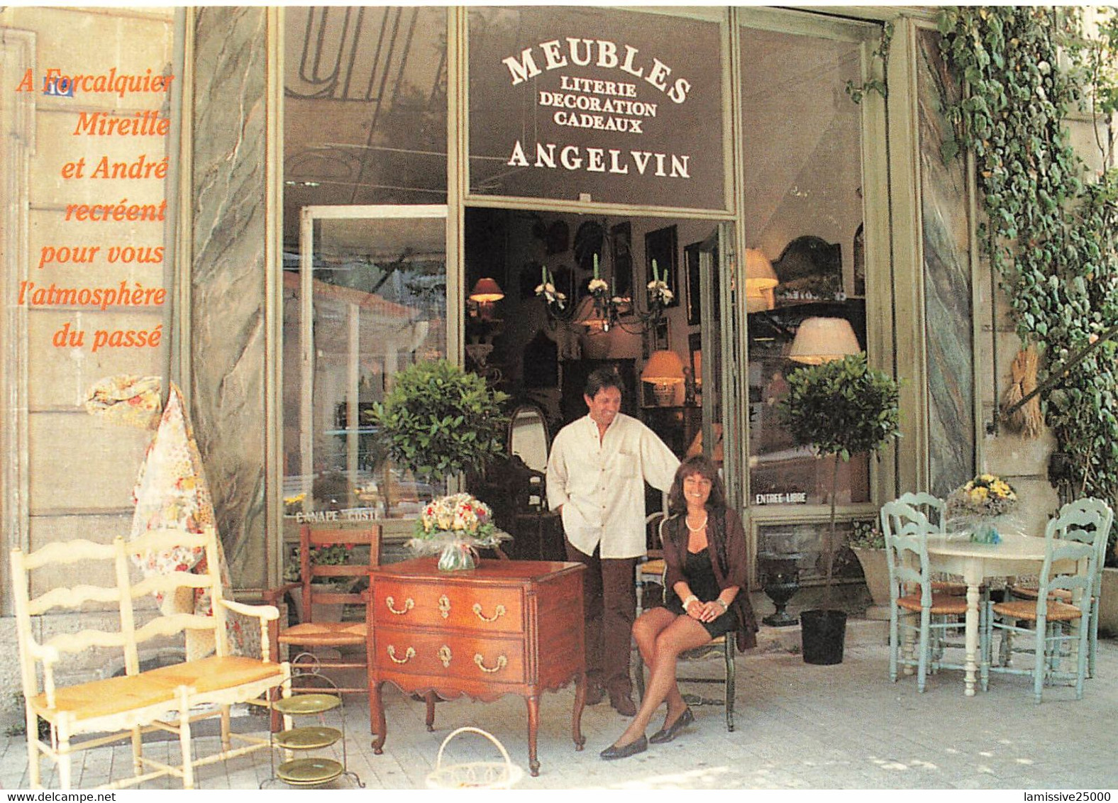 04 Forcalquier Magasin De Meubles Antiquitées Angelvin - Forcalquier