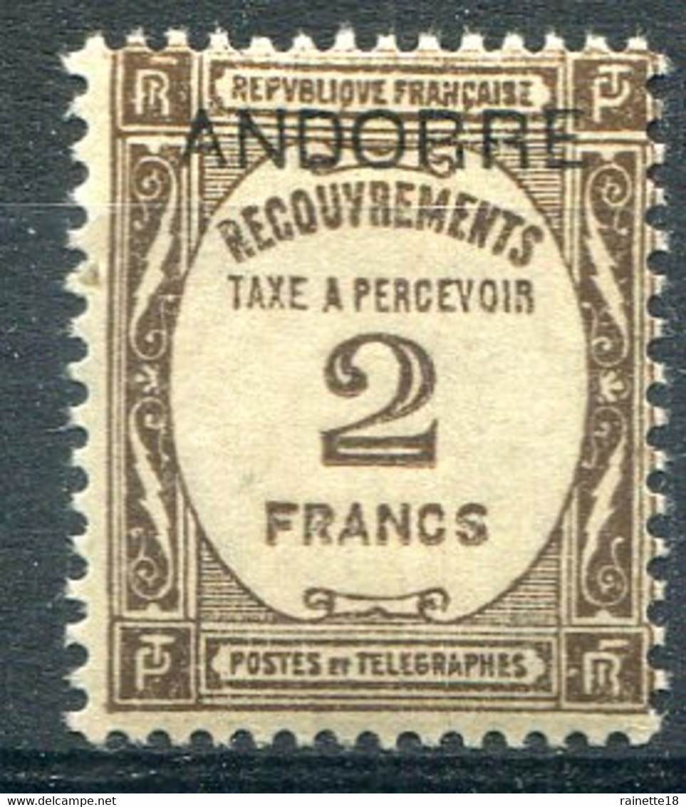 Andorre Français       Taxe    14 * - Neufs