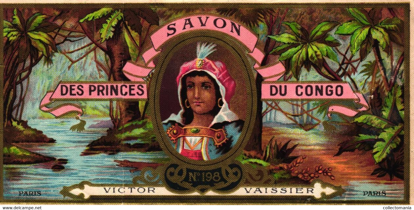 4 Cartes Savonnerie & Parfumerie Des Princes Du CONGO Victor Vaissier Calendrier 1892 - Other & Unclassified