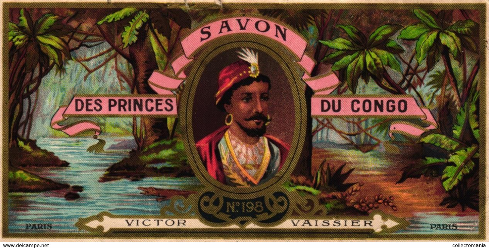 4 Cartes Savonnerie & Parfumerie Des Princes Du CONGO Victor Vaissier Calendrier 1892 - Sonstige & Ohne Zuordnung