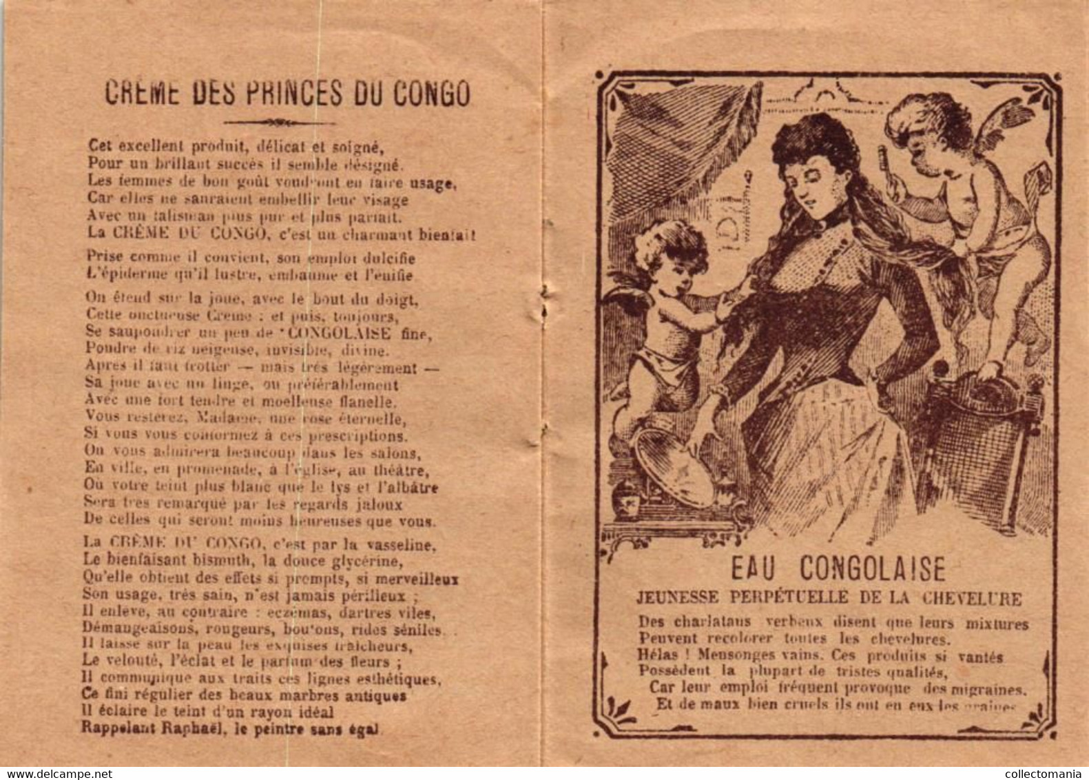 4 Cartes Savonnerie & Parfumerie Des Princes Du CONGO Victor Vaissier Calendrier 1892 - Altri & Non Classificati