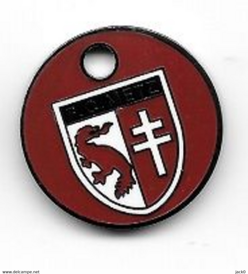 Jeton De Caddie  Ville, Sport  Foot - Ball  F.C  METZ  ( 57 ) - Trolley Token/Shopping Trolley Chip