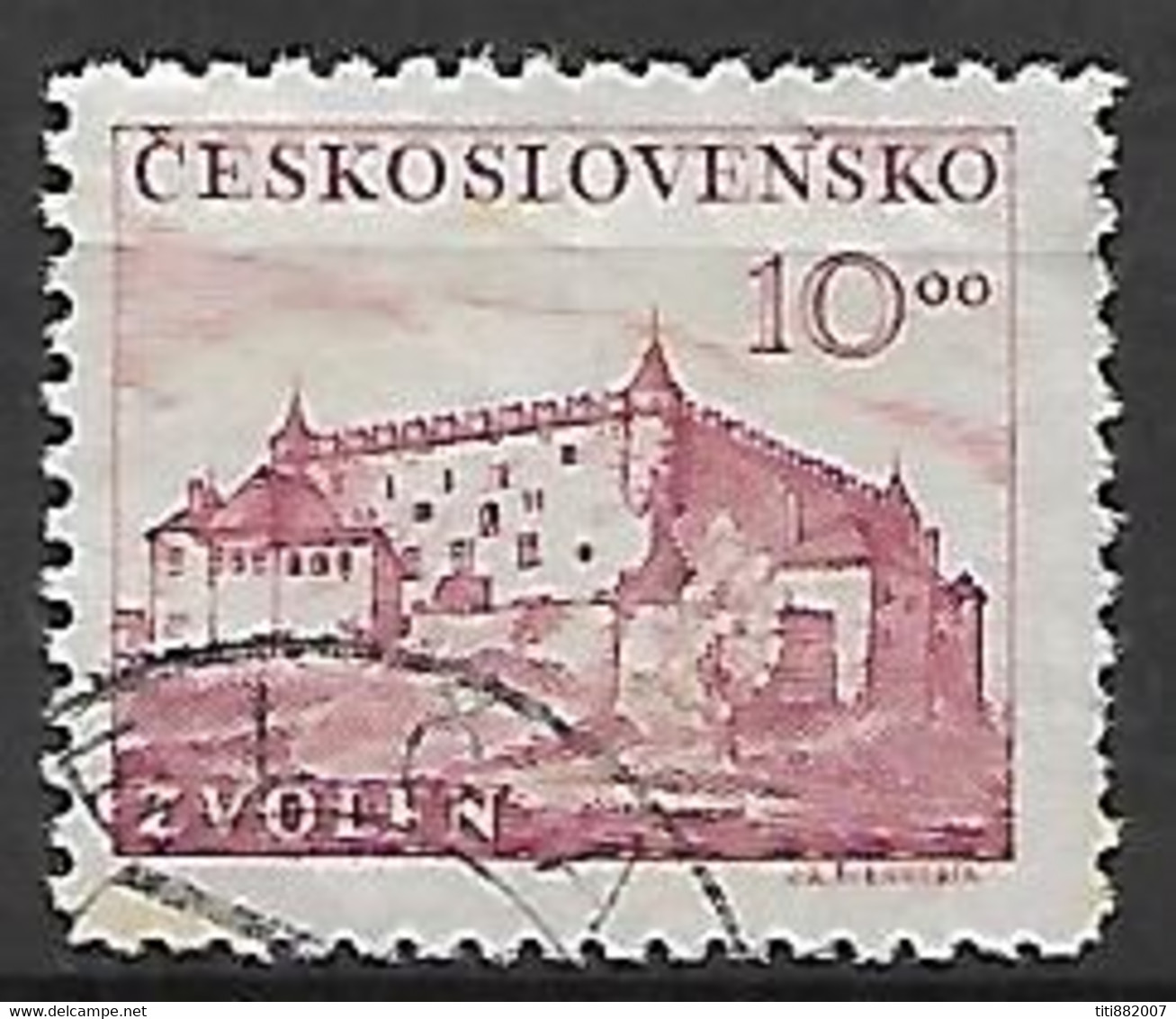 TCHECOSLOVAQUIE     -    1949 .   Y&T N° 514 Oblitéré.  Château De Zvolen - Used Stamps