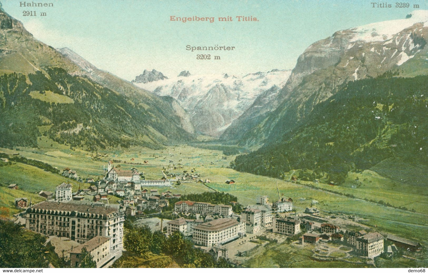 Engelberg Und Titlis Canton OW Obwald Suisse Schweiz Swizerra Cromo Litho Comme Neuve Ed Carl Künzli Tobler Zürich - Engelberg