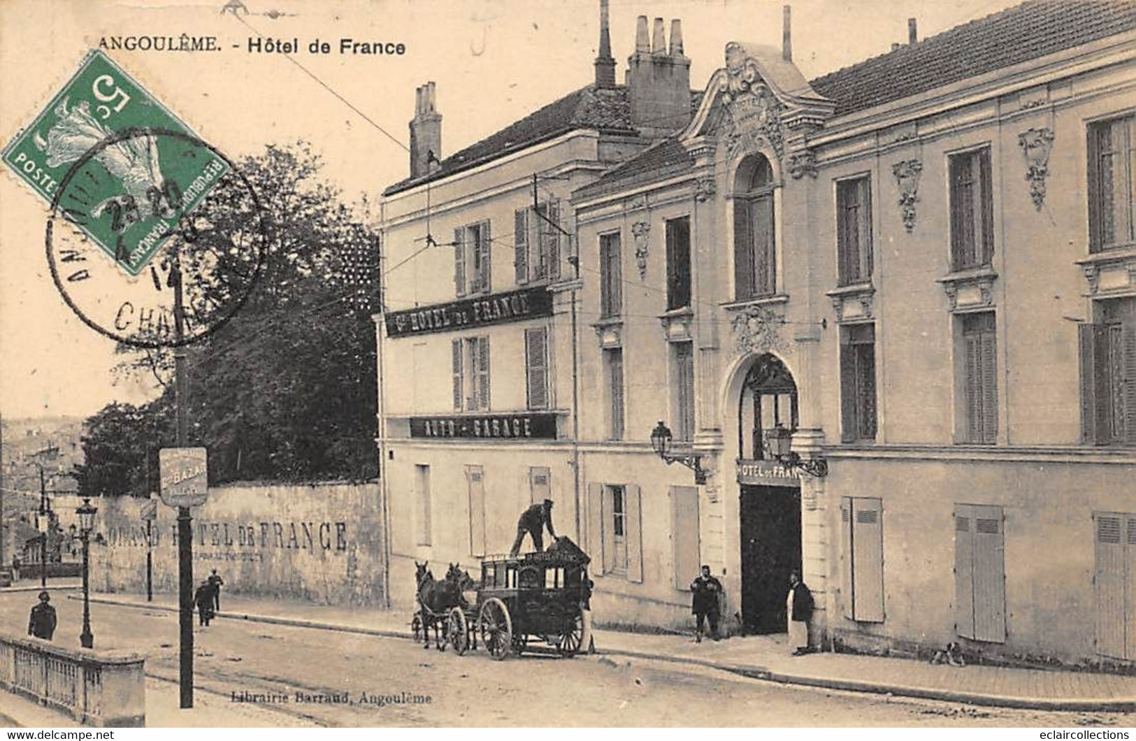 Angoulême         16          Hôtel De France   .       (voir Scan) - Angouleme